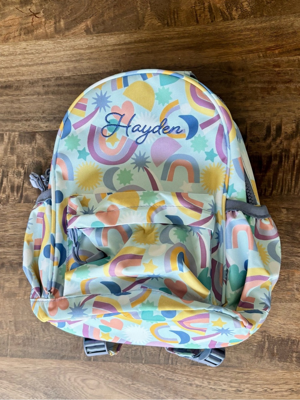 Crate & Kids | Personalized “Hayden” Kids Backpack, Small, Rainbow Dreamer